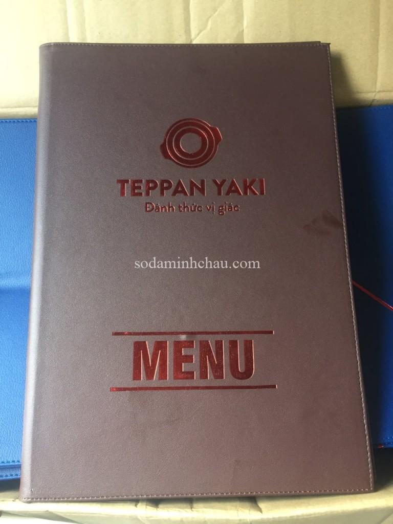 Mẫu báo giá in menu nhà hàng Teppan Yaki