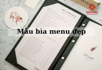 Bìa menu độc đáo