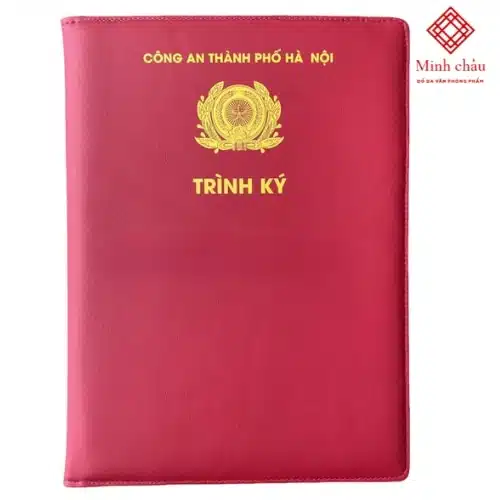 Bìa Da Trình Ký – Công An thành phố Hà Nội