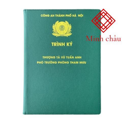 Bìa Trình Ký A4 Công An Xanh-25-MC