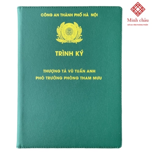 Bìa da trình ký – Công an thành phố Hà Nội 2