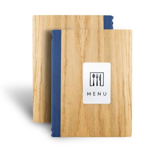 menu bìa gỗ cho nhà hàng