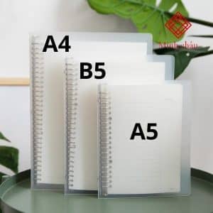 Kích thước sổ binder A5 và sổ binder B5
