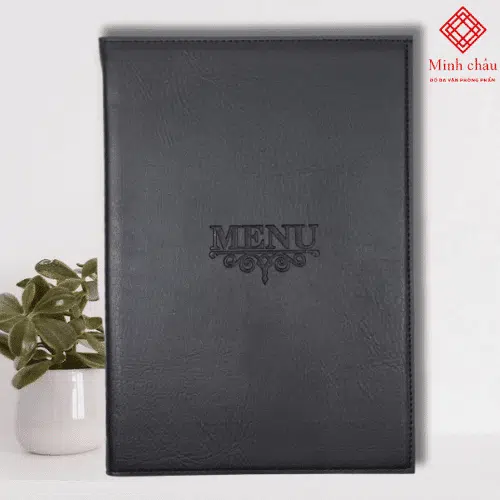 Menu bìa da A4 có sẵn