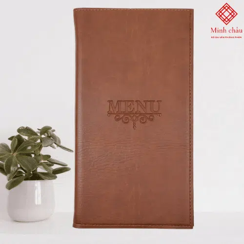 Menu bìa da có sẵn 17×31