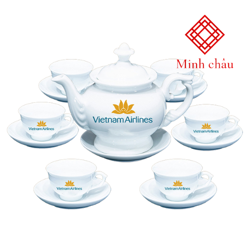 Bộ Ấm Chén In Logo – 10