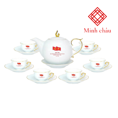 Bộ Ấm Chén Gốm Sứ – 11